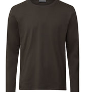 Living Shirts Cotton Crew Neck Top | Earthy Ink 75053-2147